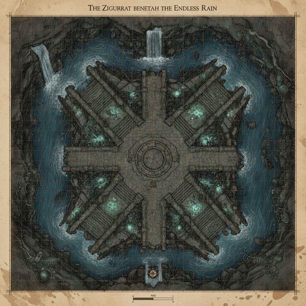The Ziggurat Beneath the Endless Rain - Image 2